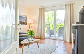 Wohnzimmer mit Kaminofen